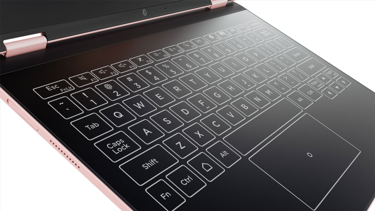 Touchscreen Halo keyboard