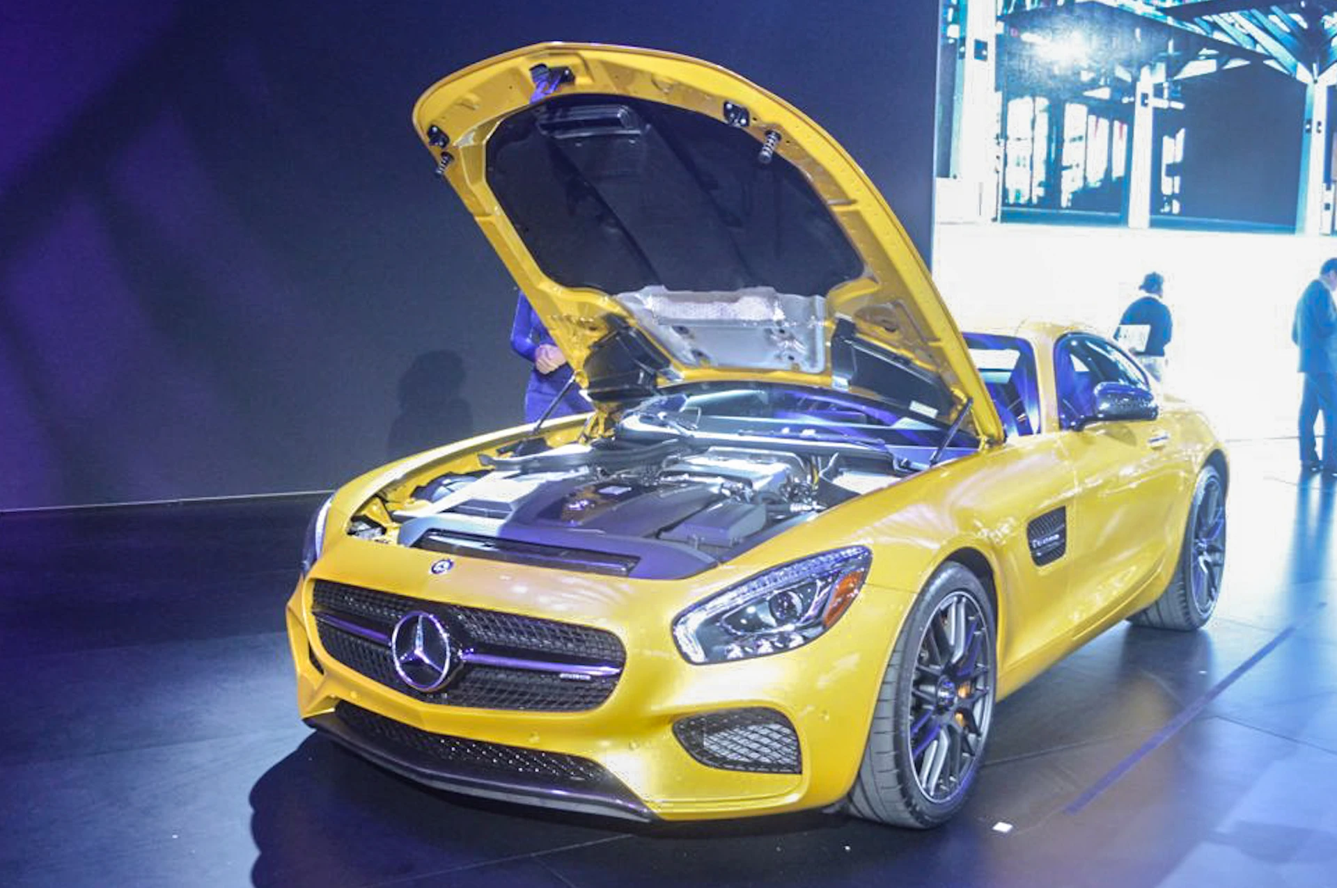 The Mercedes-AMG GT is powered by a 4.0-liter biturbo V8 (Photo: C.C. Weiss/Gizmag)