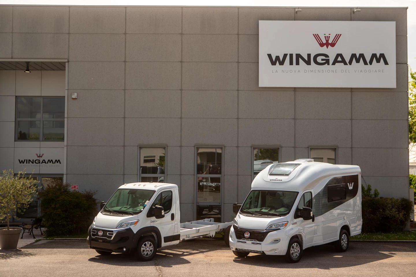 Wingamm puts an insulated fiberglass-sandwich monocoque atop the Promaster cab-chassis to create the Oasi 540.1