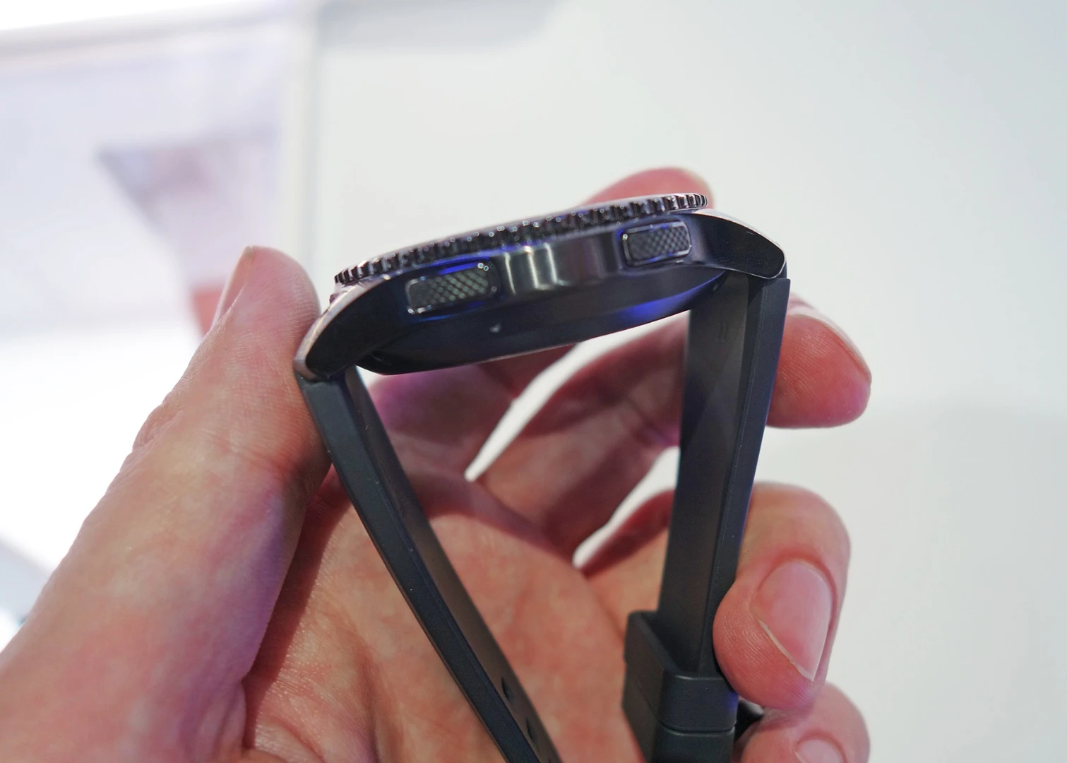 The watches aren't particularly thick, but they're noticeable on the wrist (Frontier)
