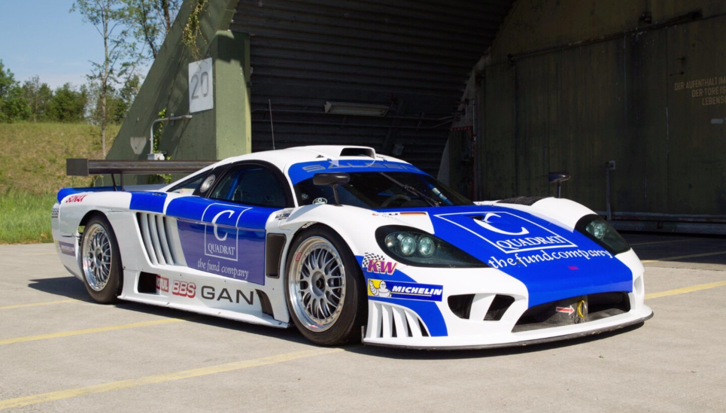 Artcurial Monaco July 2, 2017 Auction: This car is an unregistered competition version of the Saleen S7 with three FIA GT wins to it's credit (2006 500 km Brno, 2006 500 km Hungaroring and 2007 San Luis Two Hours) under the famous Zakspeed banner. It was sold fully restored in original Zakspeed livery as it raced successfully a decade ago, along with lots of spares. Auction Description