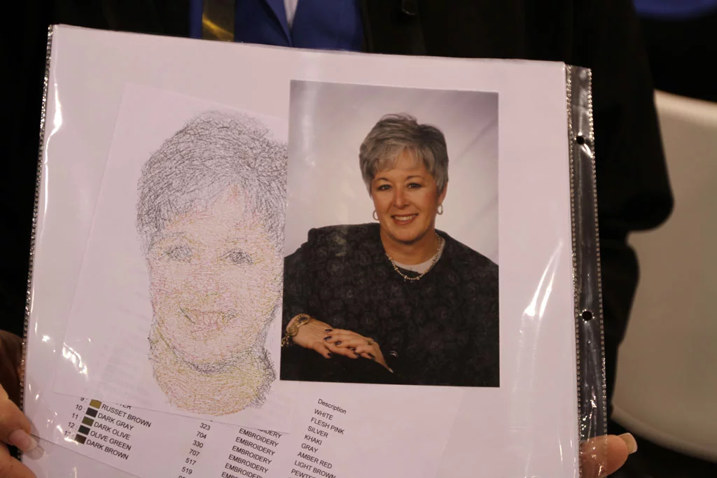 Brother showed-off its Entrepreneur embroidery machine at CES 2010