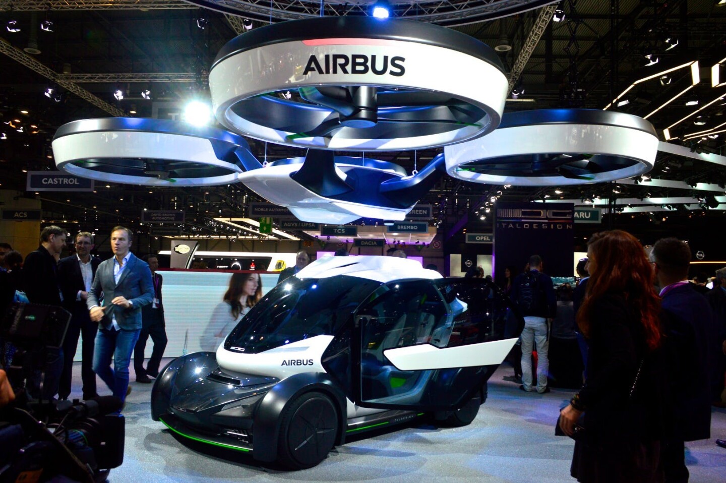 While the Pop.Up concept's passenger capsule is shown with air and ground modules specifically, Italdesign says it could work with other forms of transportation, such as trains or hyperloops