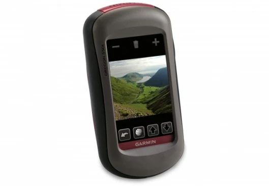 The Garmin Oregon with built on 3.2 mega pixel camera