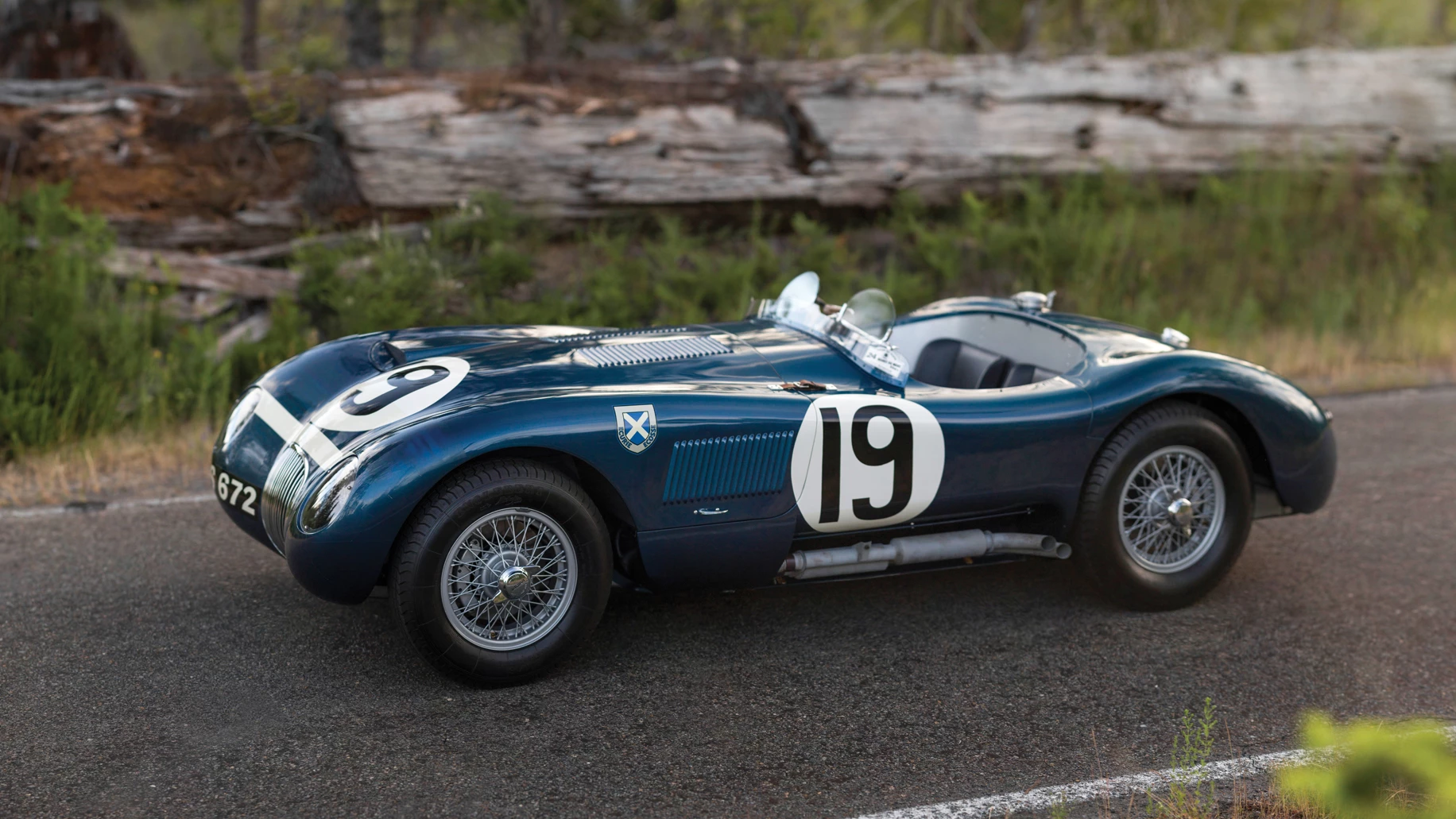 This 1953 Works Lightweight Jaguar C-Type sold for $13,200,000 at RM-Sotheby's Monterey 2015 auction. The second of only three works lightweights ever built, it finished fourth overall at the 24 Hours of Le Mans in 1953.