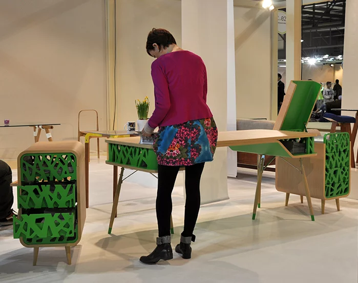 Colorful Tanggam furniture by MTIB (Photo: Edoardo Campanale/Gizmag.com)