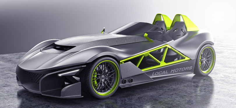 The LM Track Fighter by Gabriel Hantig came second in the Local Motors Sports Car Platform Design Challenge