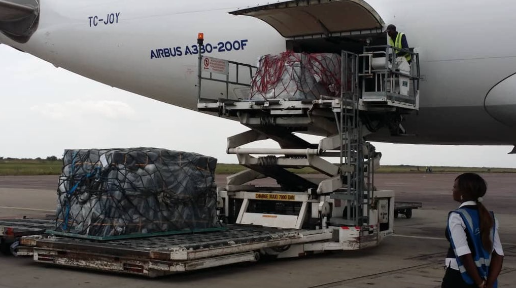 Images of the vaccine recently arriving in the country