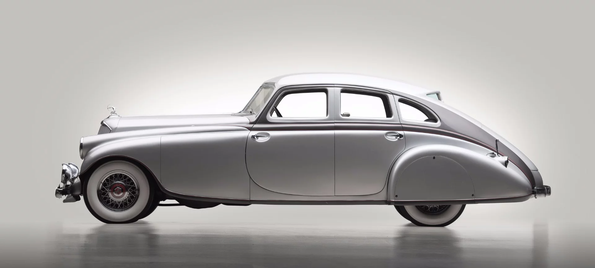 The Pierce-Arrow Silver Arrow attracted global recognition as one of the highlights of the massive "Century of Progress" World's Fair Exposition held over three and a half miles along the banks of Lake Michigan