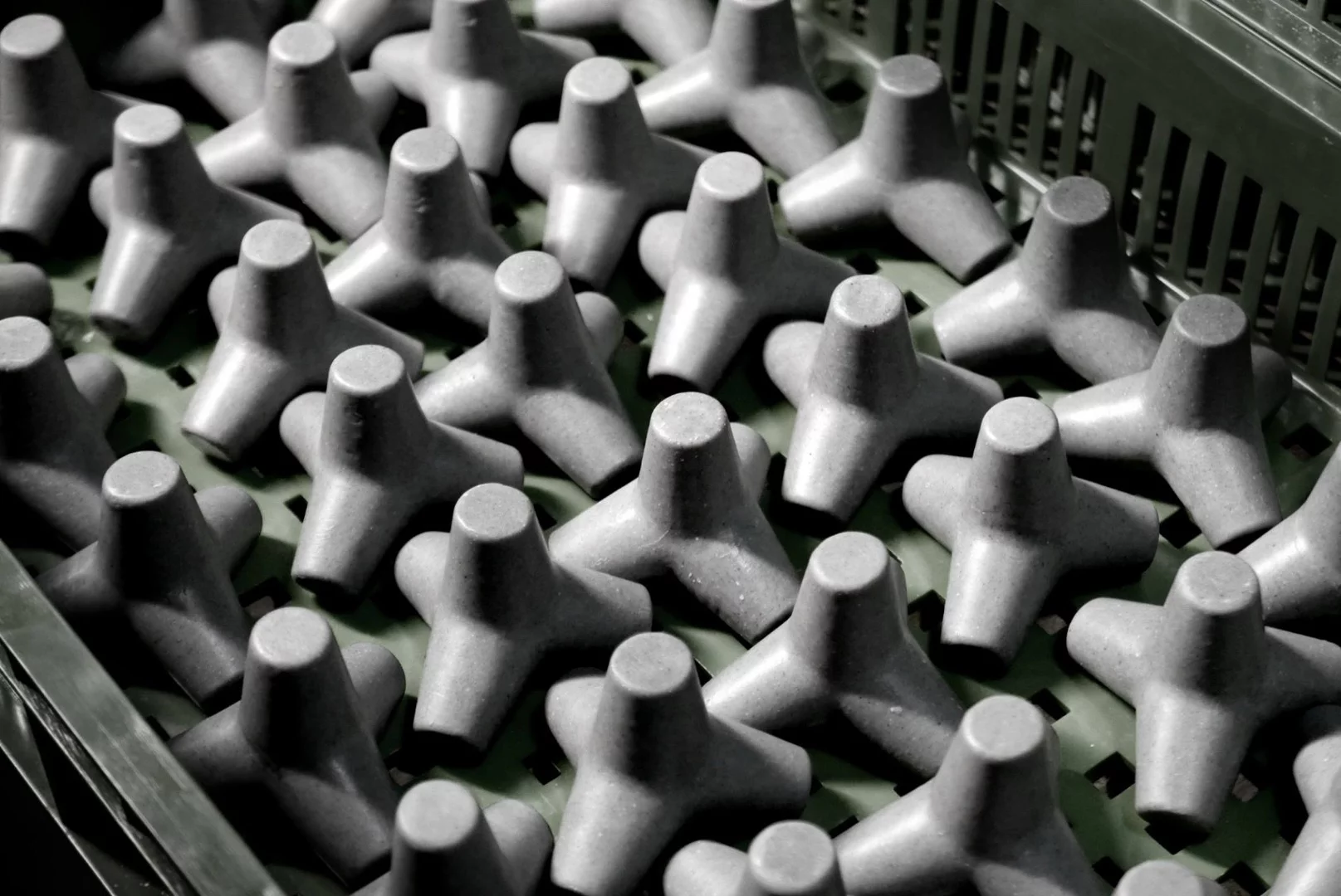 Tetra Soap is cast in a silicone mold