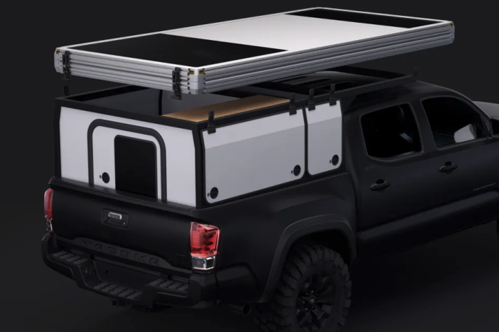 In contrast to most other toppers, the Hardsider is a two-piece design so owners can remove the sleeper roof and use it as a bed rack