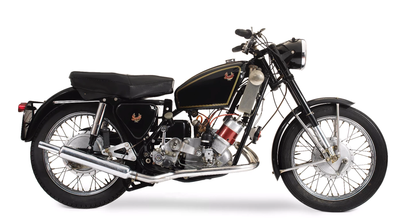 1960 Scott 596cc Flying Squirrel, Price: £5,865 ($7,792), Auction Description