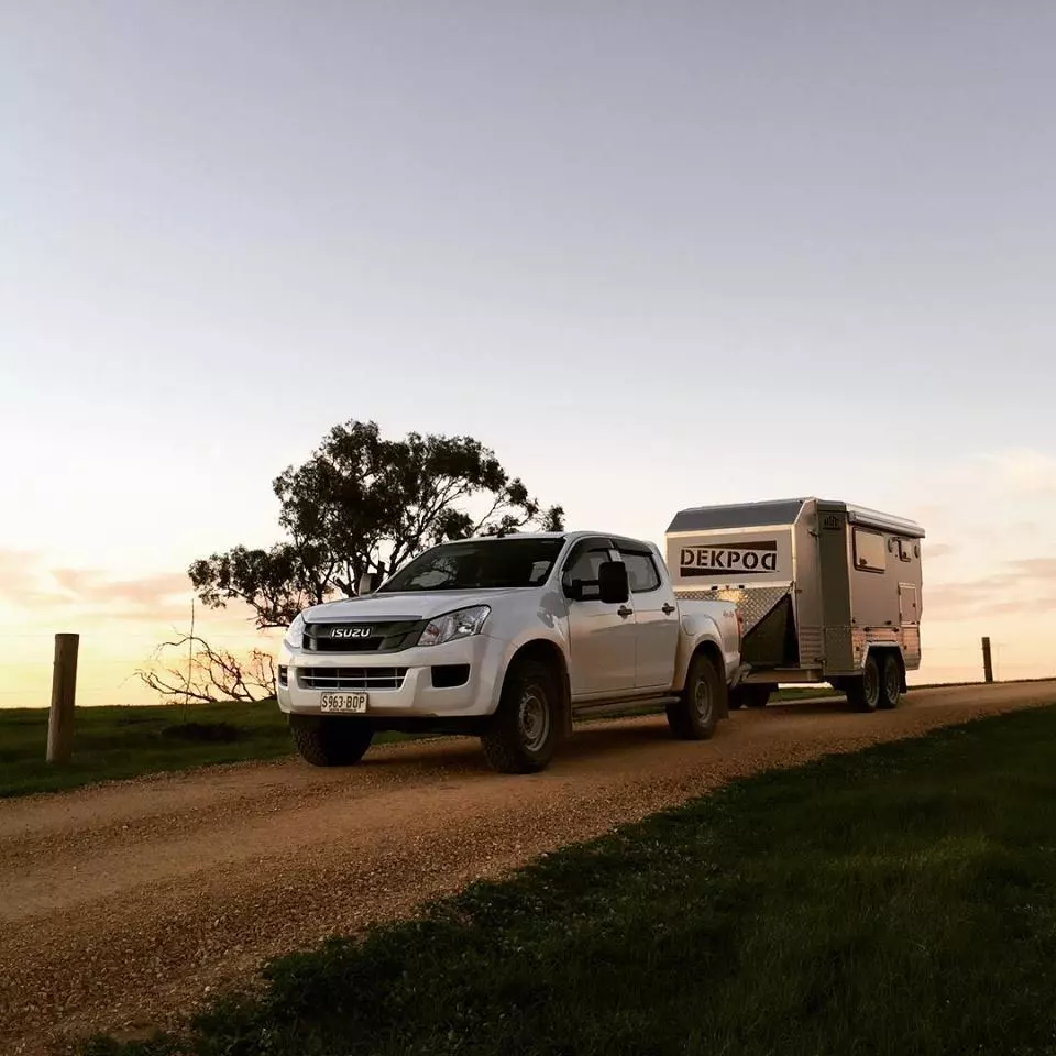 Heading out to camp with the HUTrv trailer