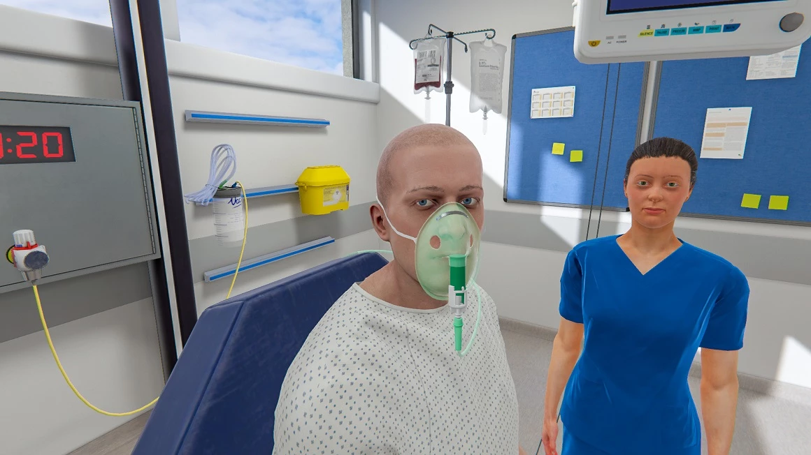 The VR ward offers a way to learn healthcare skills without negatively impacting on real patients