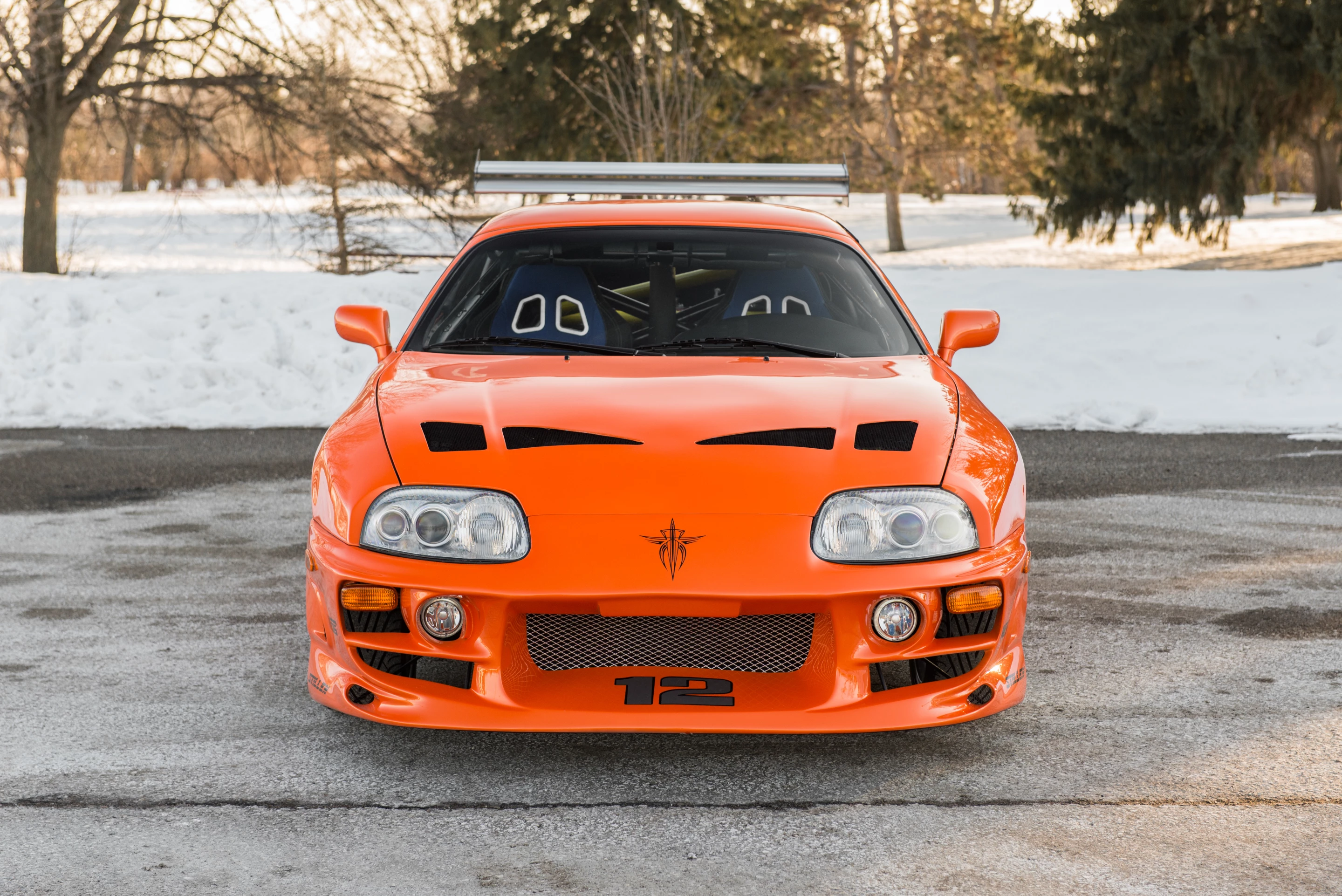 This car just might be one that surprises as the recently deceased Paul Walker is the posthumous star of Furious 7, a movie that has just been released and is smashing box office records willy nilly. The car is the iconic orange Toyota Supra driven by Walker in The Fast and The Furious (2001), is expected to fetch $150,000 to $200,000 but ... anything could happen on the day.