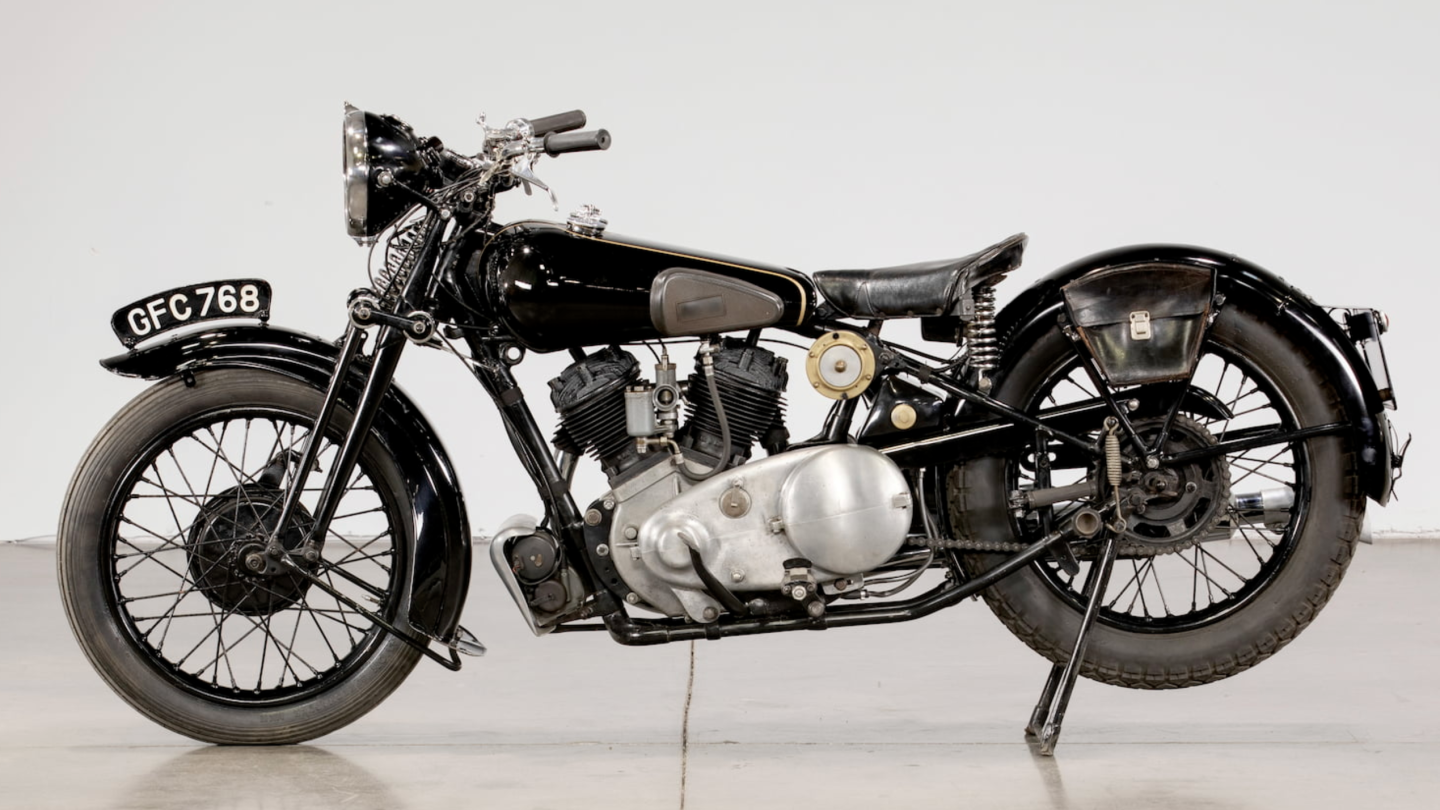 No sale | 1938 Brough Superior SS80 | High Bid: $85,000 | Mecum | Estimated price: $150,000 to $200,000 | Official Auction Page