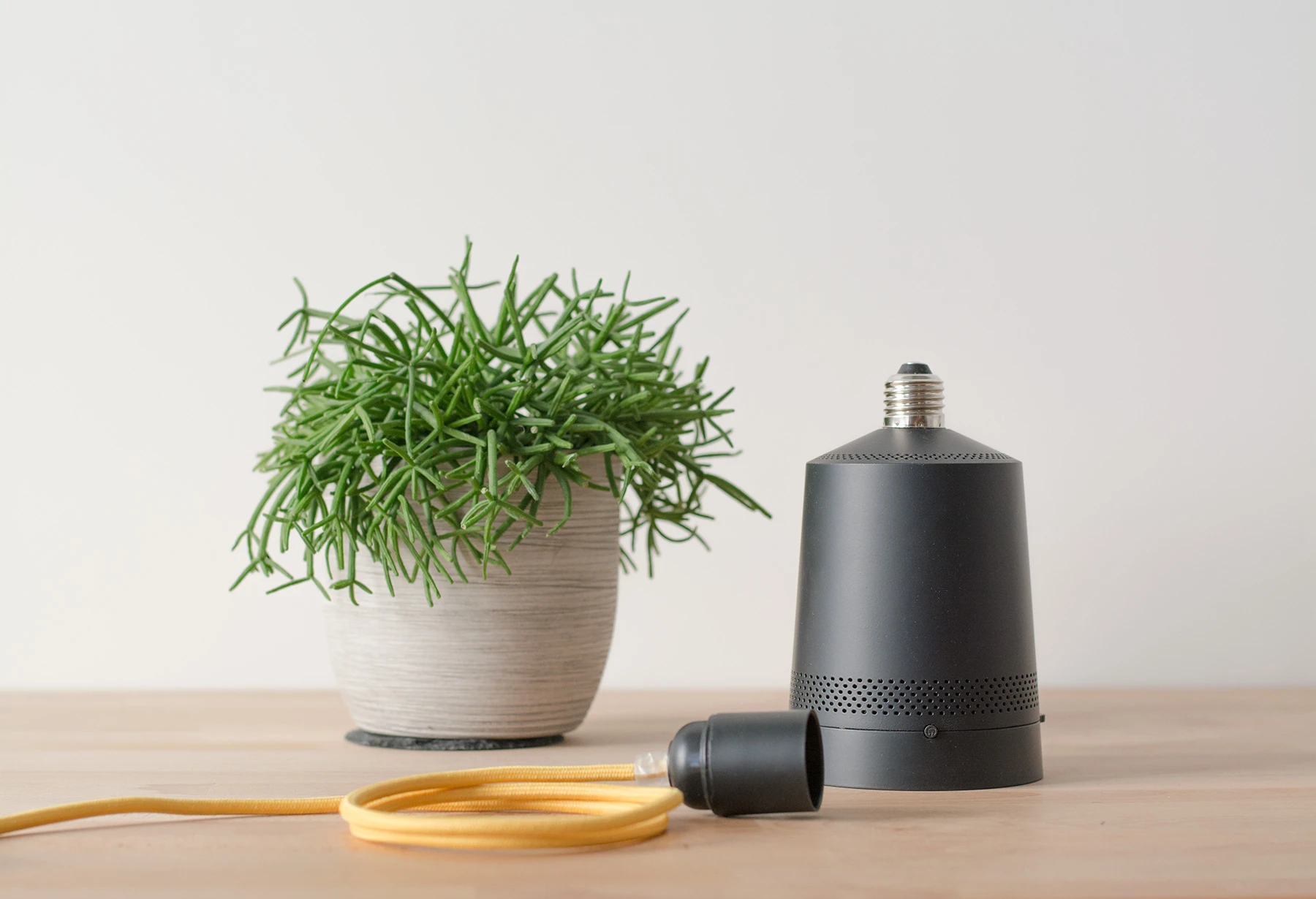 The Beam smart projector comes with a power cable for use outside of light sockets