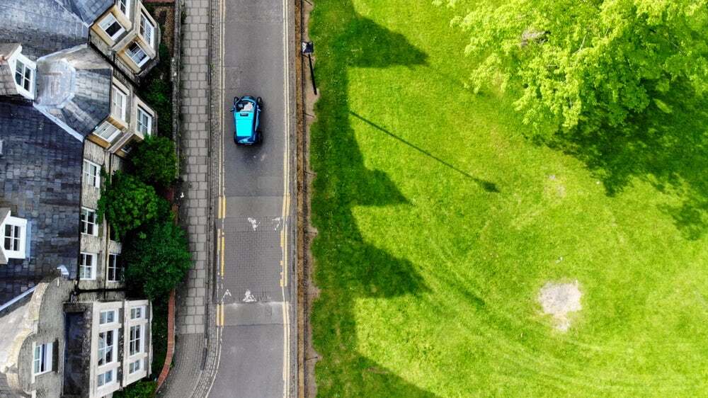The car uses only cameras and a GPS, and the only human input it gets is "no, don't do that" in the form of corrective maneuvers. Beyond that, the whole thing is based on deep learning.
