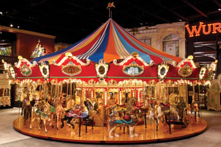 This 46-Foot Custom Carousel with 42 animals, 2 chariots and a Wurlitzer 153 Band Organ is expected to bring US$1-1.5m as part of the Milhous Collection auction