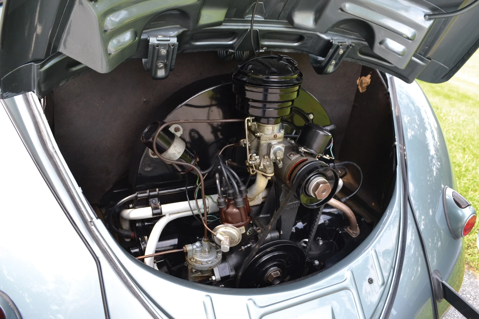 This 1955 Volkswagen Beetle Cabriolet by Karmann is currently the fourth most valuable Volkswagen Beetle ever sold at auction, fetching $82,500 at RM-Sothebys' 2015 Amelia Island auction. | Auction Link