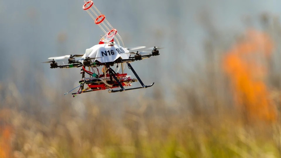 A fourth prototype of fire-starting drone has been put to the test at Homestead National Monument of America