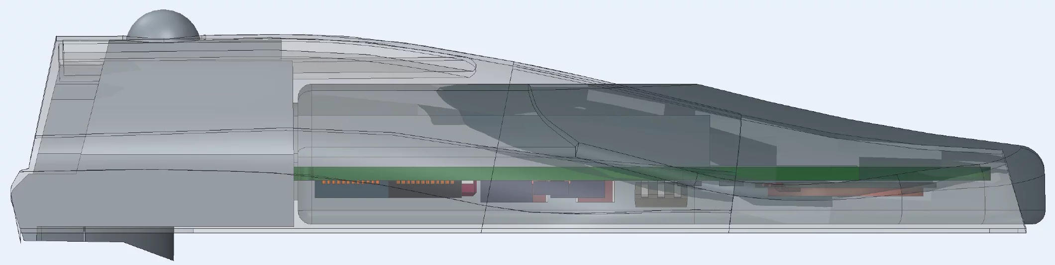 The Yardarm Sensor is inductively charged