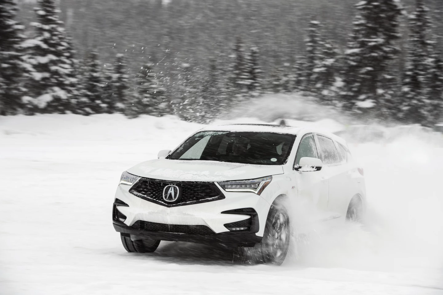Turning off the traction control and putting the Acura RDX into sport mode resulted