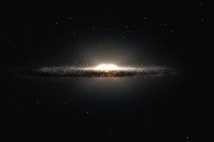 An artist's impression of the Milky Way galaxy showing its x-shaped core (Image: ESO)