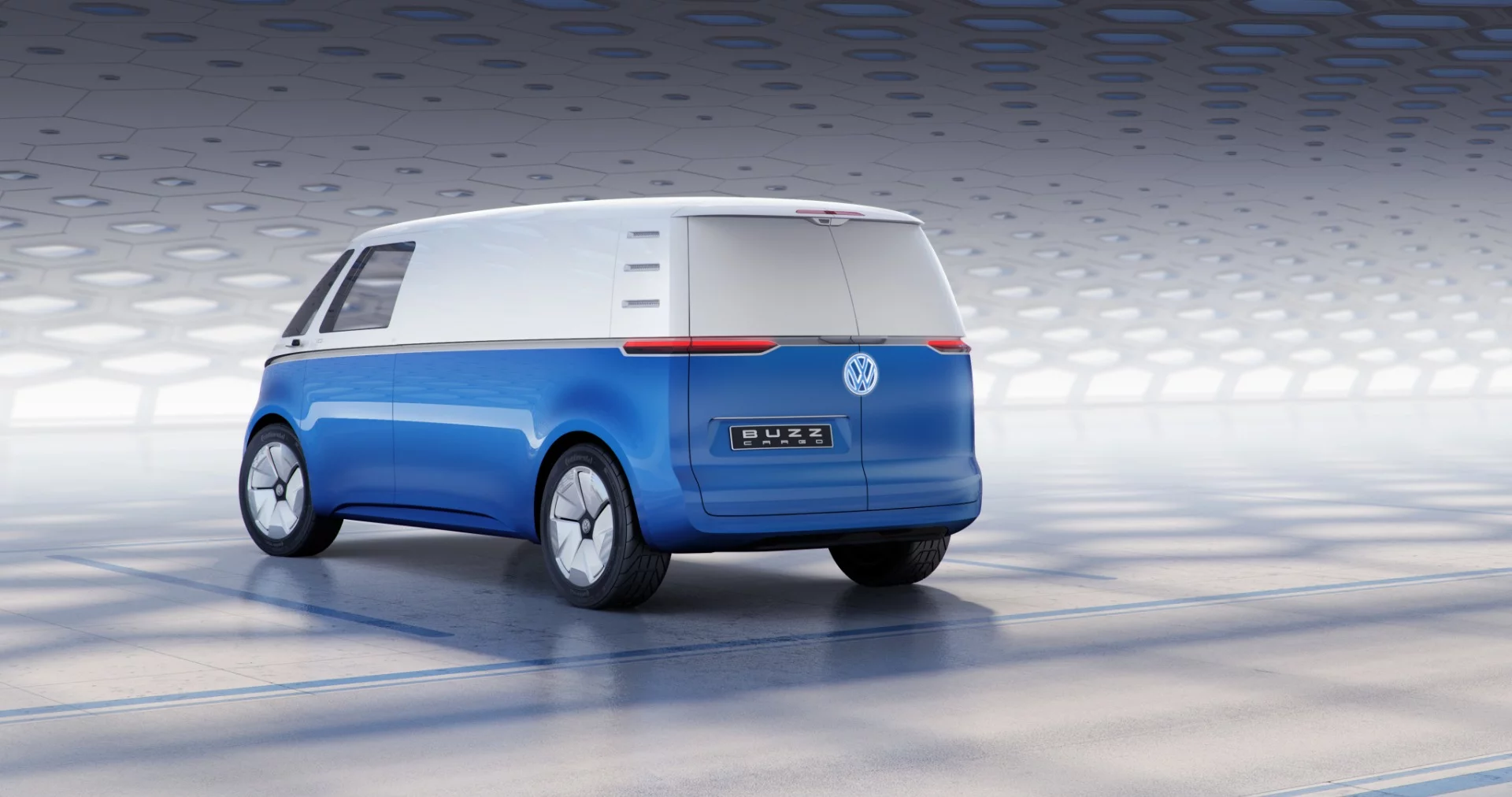 Volkswagen I.D. Buzz Cargo concept reimagines the electric Kombi as a high-tech commercial van