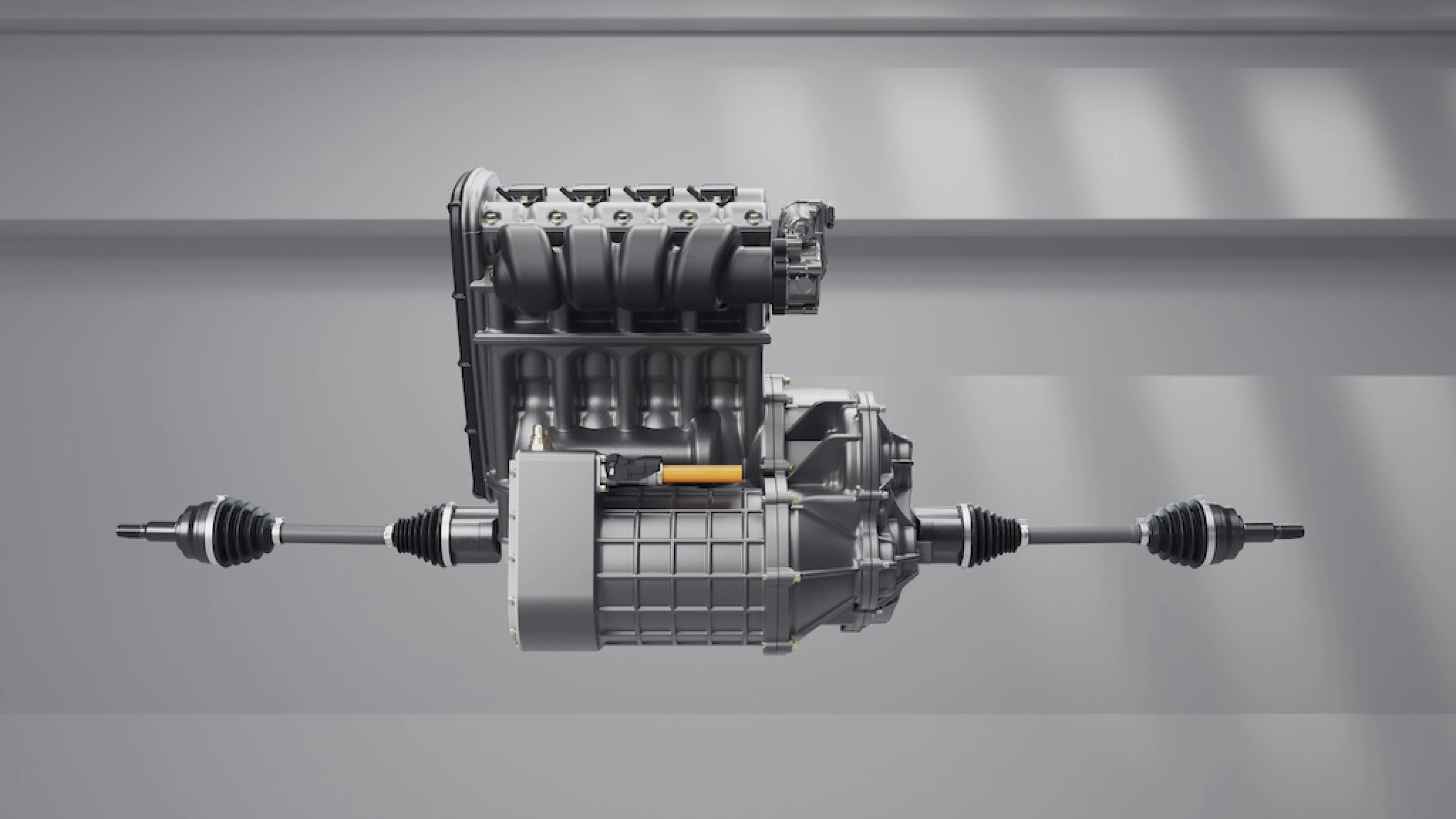 Horse hybrid powertrain concept turns EV into hybrid car