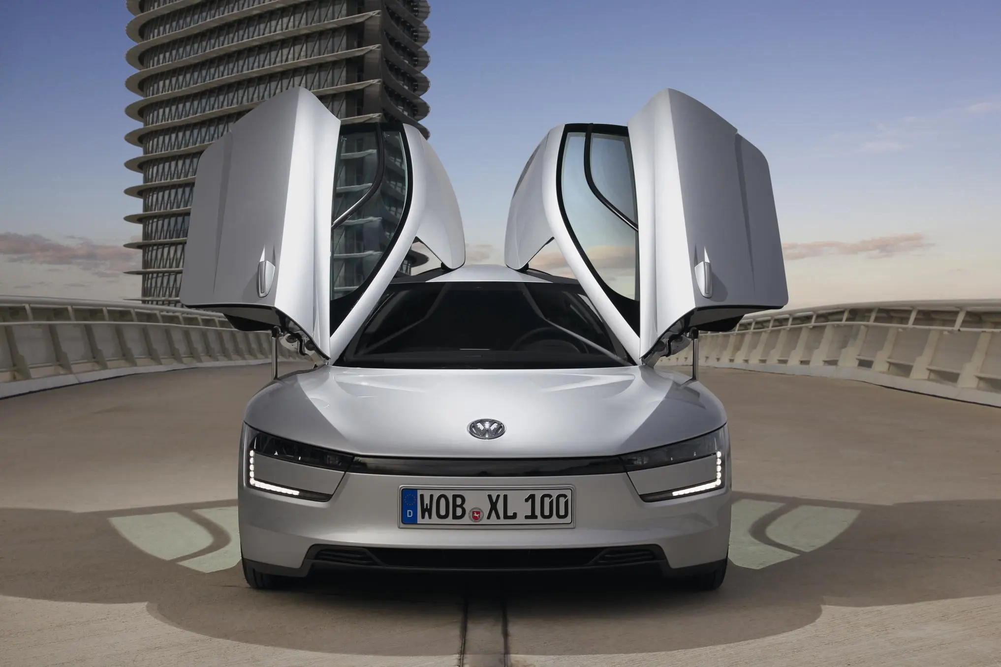 The upswinging doors provide for easy entry and exit