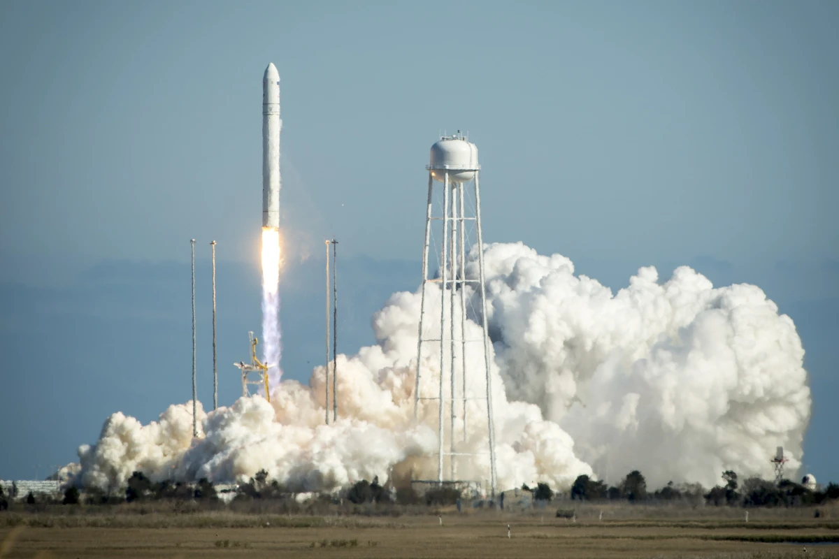 Launch of the Antares rocket from NASA”s Wallops Flight Facility (Image: NASA/Bill Ingalls)