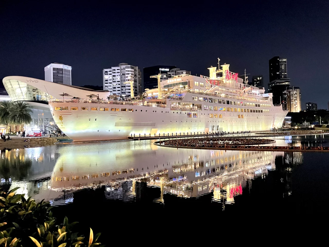The landlocked cruise ship is a stunning site – even without setting foot inside