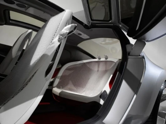 The innovative rear seat design can fit two children, one adult or a baby with the attachable, integrated baby seat