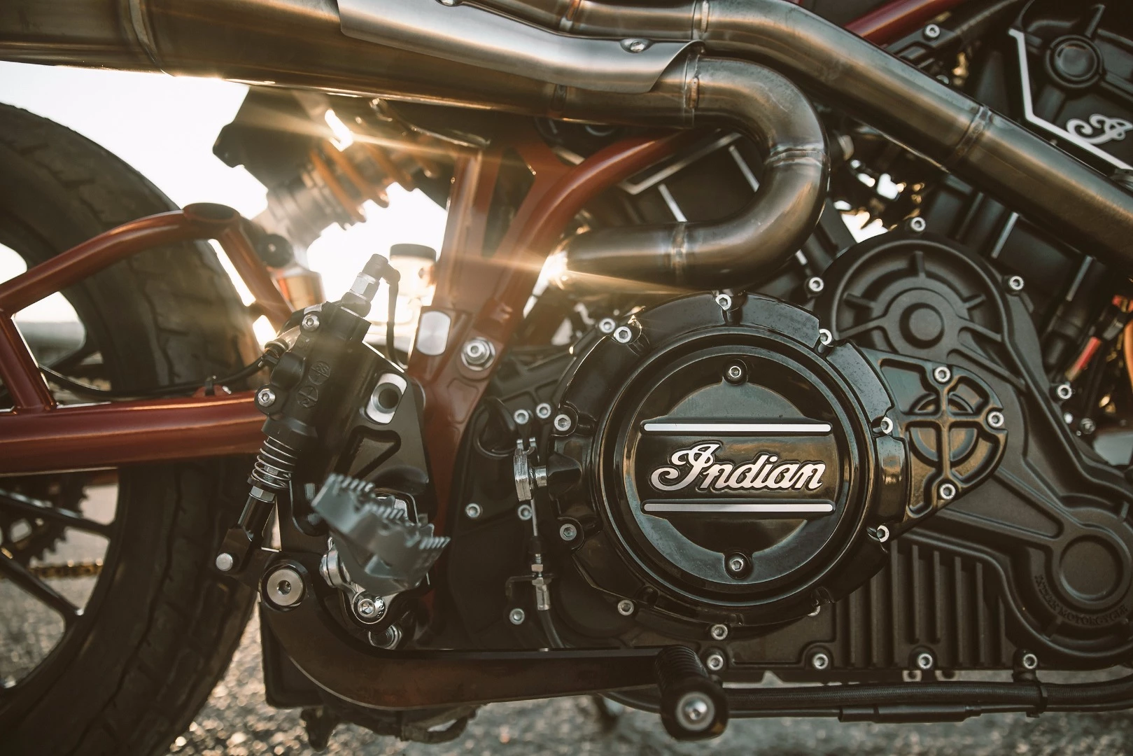 Indian Scout FTR1200 Custom: 1133cc V-Twin motor from the Scout