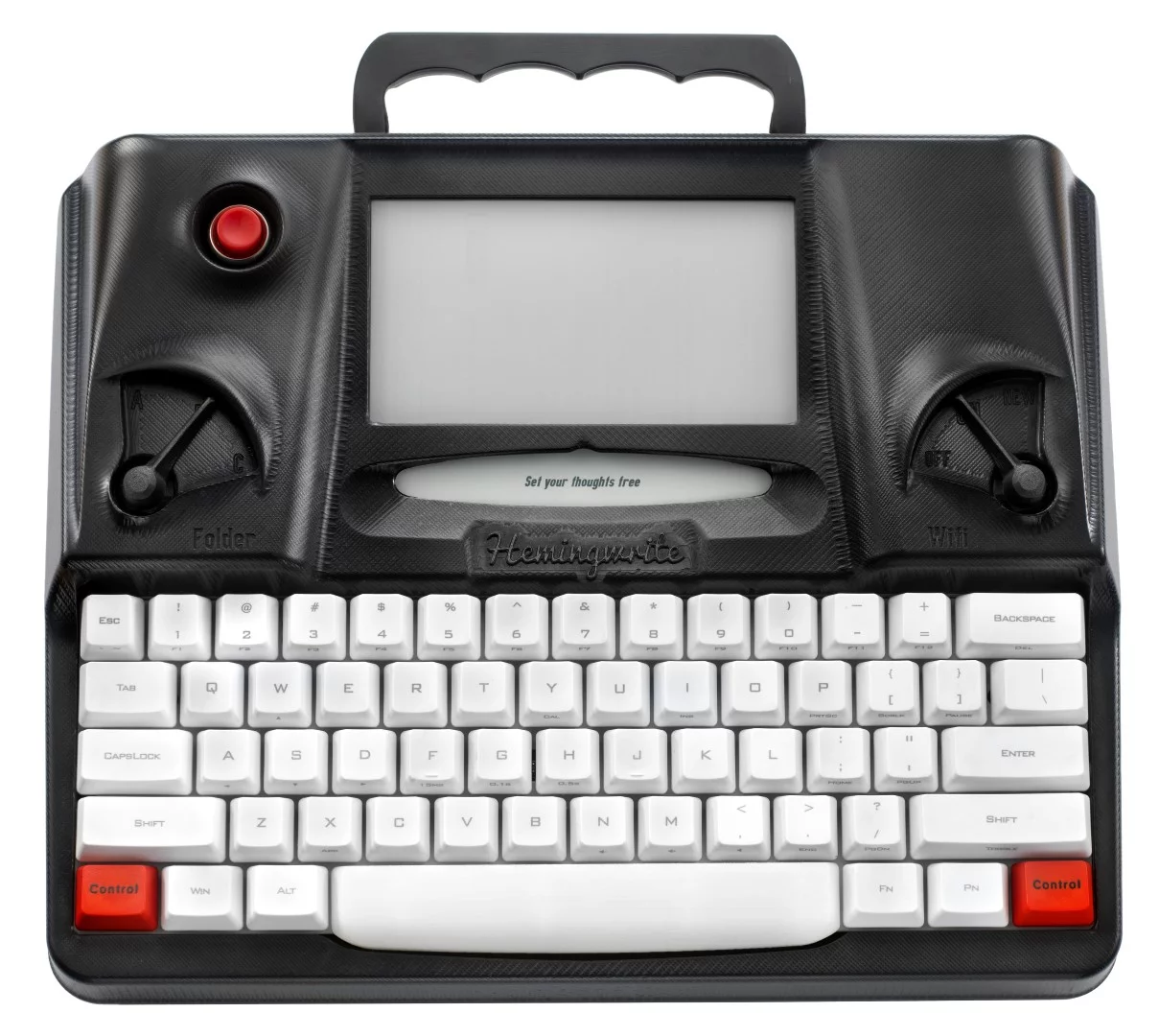 Hemingwrite combines a mechanical keyboard with Cherry MX switches and a 6-inch e-paper display