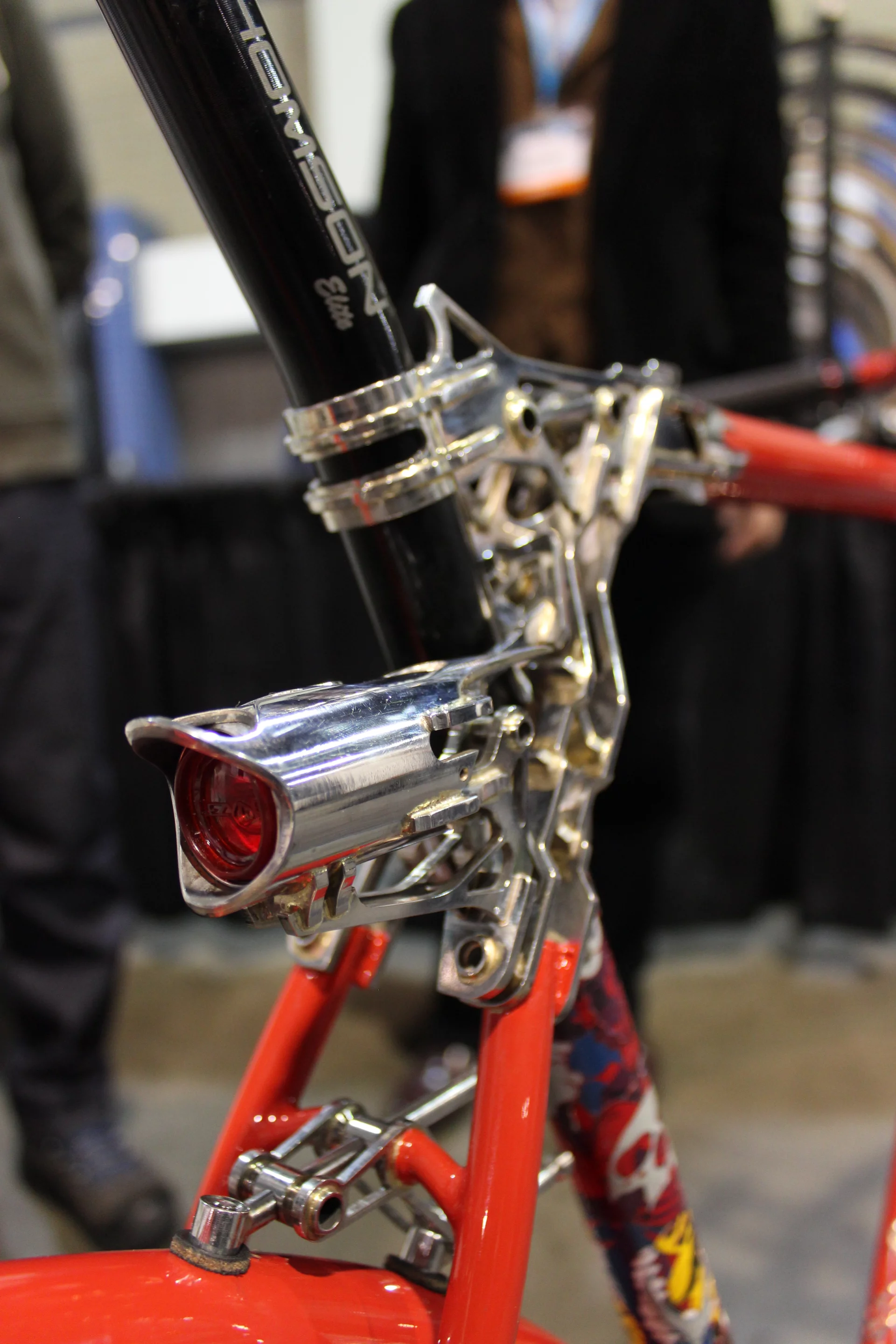 The Sunrise Cycles commuter bike also has a custom built-in tail light