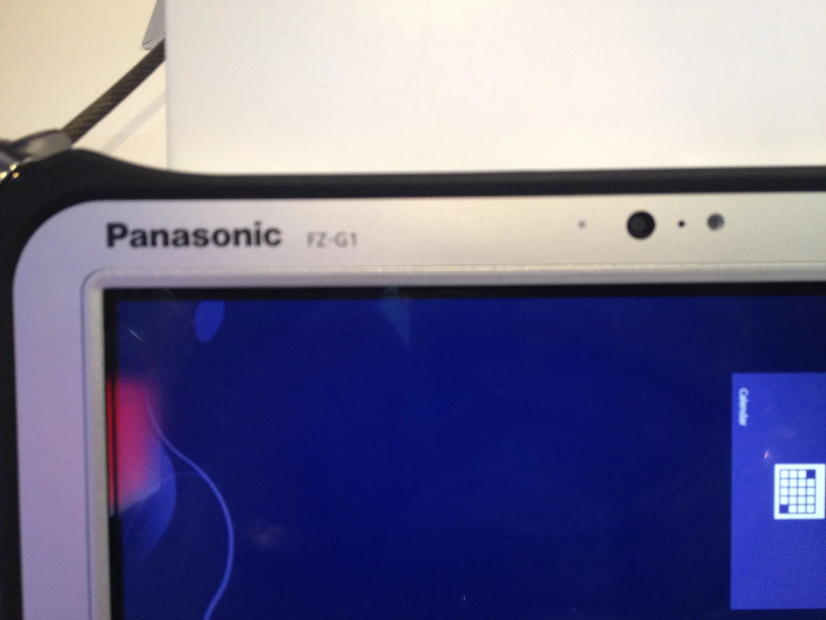 A close view of the Panasonic Toughpad