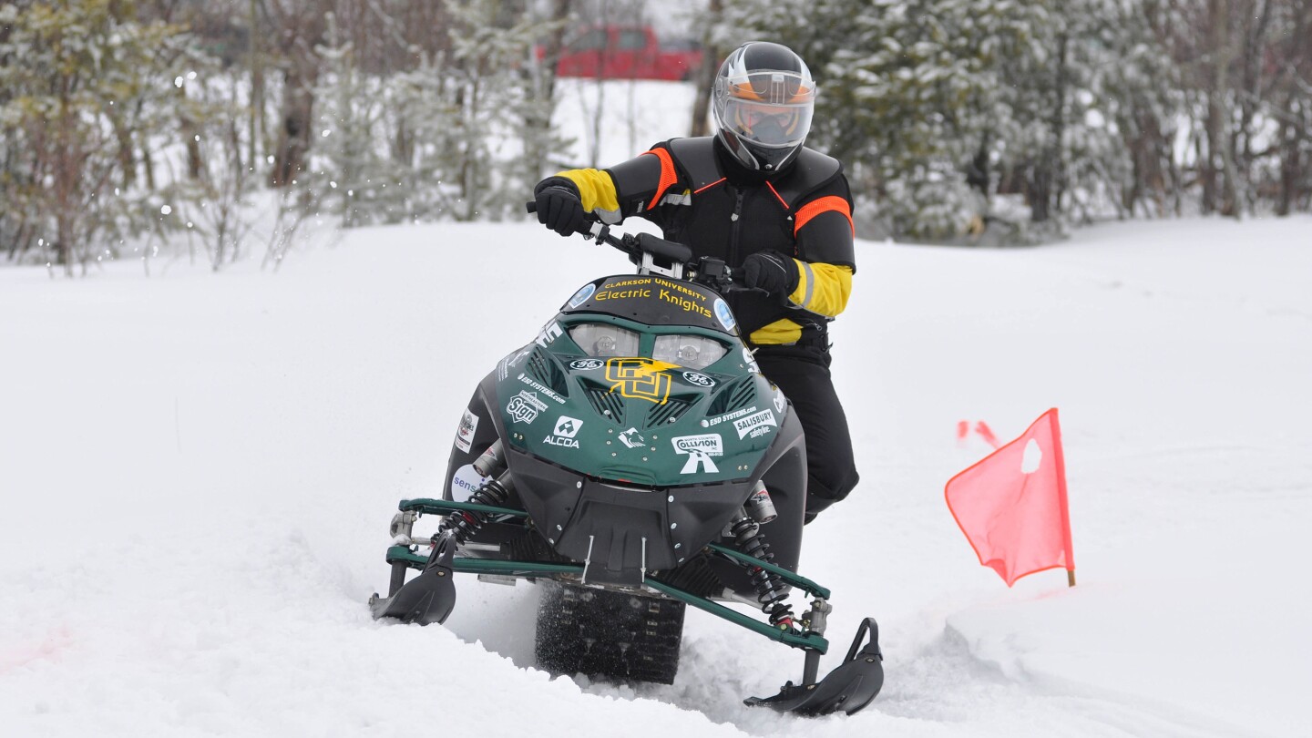 This Clarkson University sled took 2nd in the zero-emission class (Image: MTU KRC)