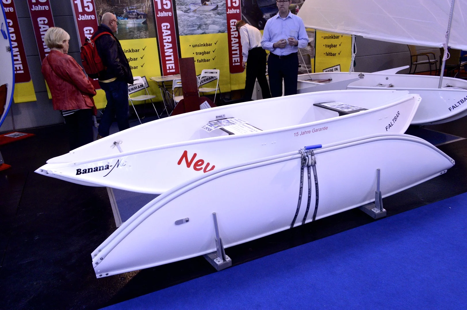 A portable boating option, the German-made Banana-boat assembles from a series of panels within a few steps
