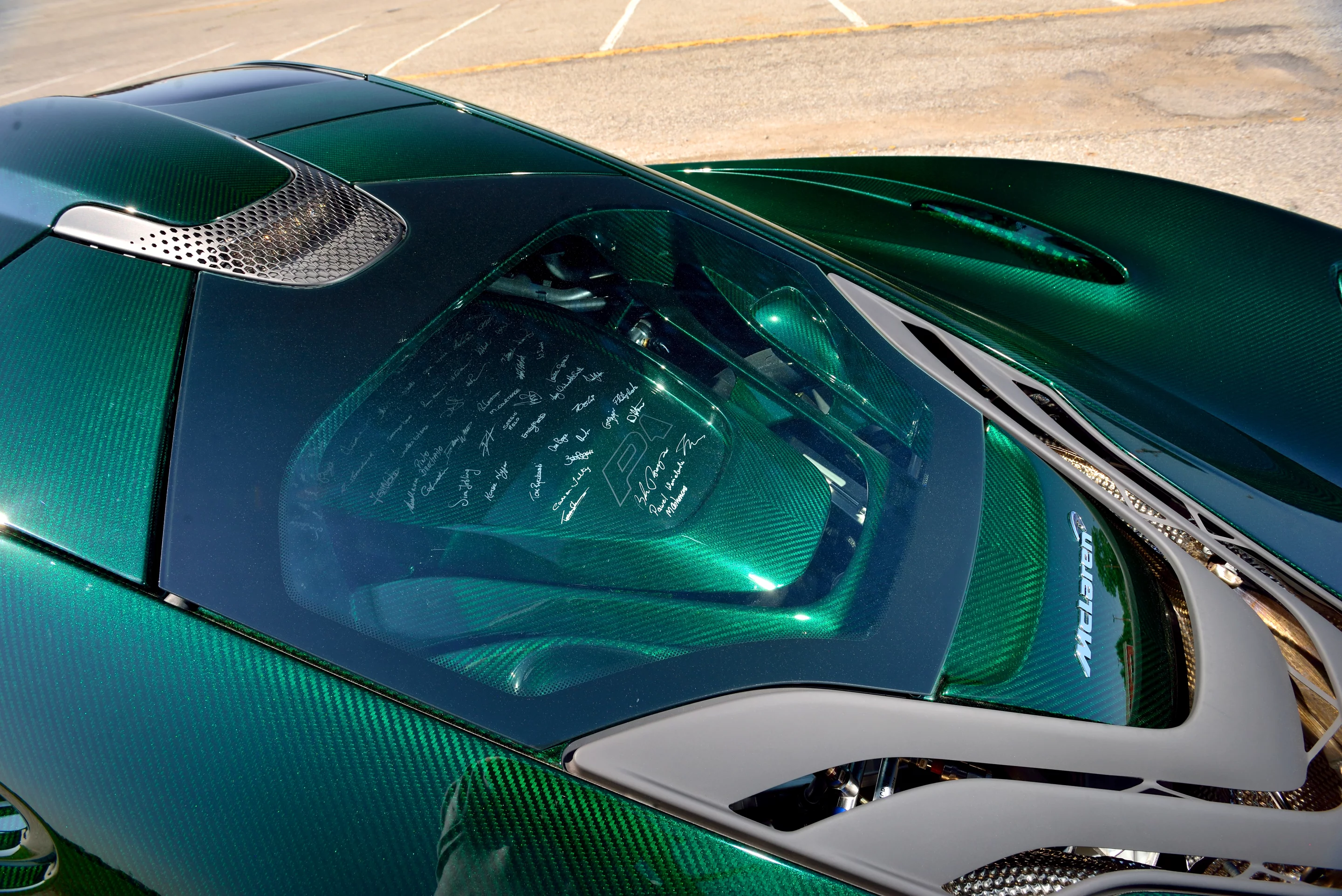 As the first customer car delivered, this P1 is finished with some special touches