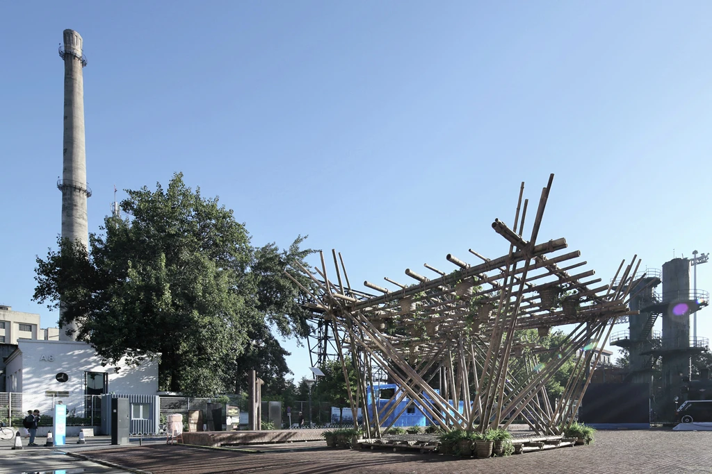 No screws, nails, or glue were required to make the structure