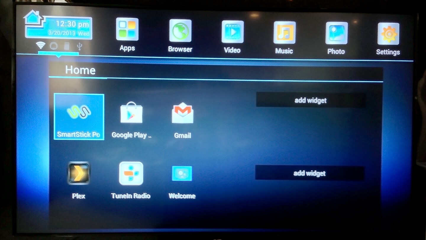 The SmartStick's interface is clunky