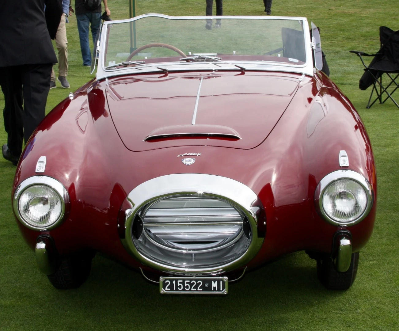 1953 Lancia Aurelia PF200C Spider by Pinin Farina | Winner: The Quail, A Motorsports Gathering 2018 | Owner: Anne Brockinton Lee, Reno, Nevada, USA | Specifications: 1991 cc OHV 60° V6 engine • 90 horsepower • 4-speed manual gearbox • Independent suspension, front and rear • Four-wheel hydraulic drum brakes