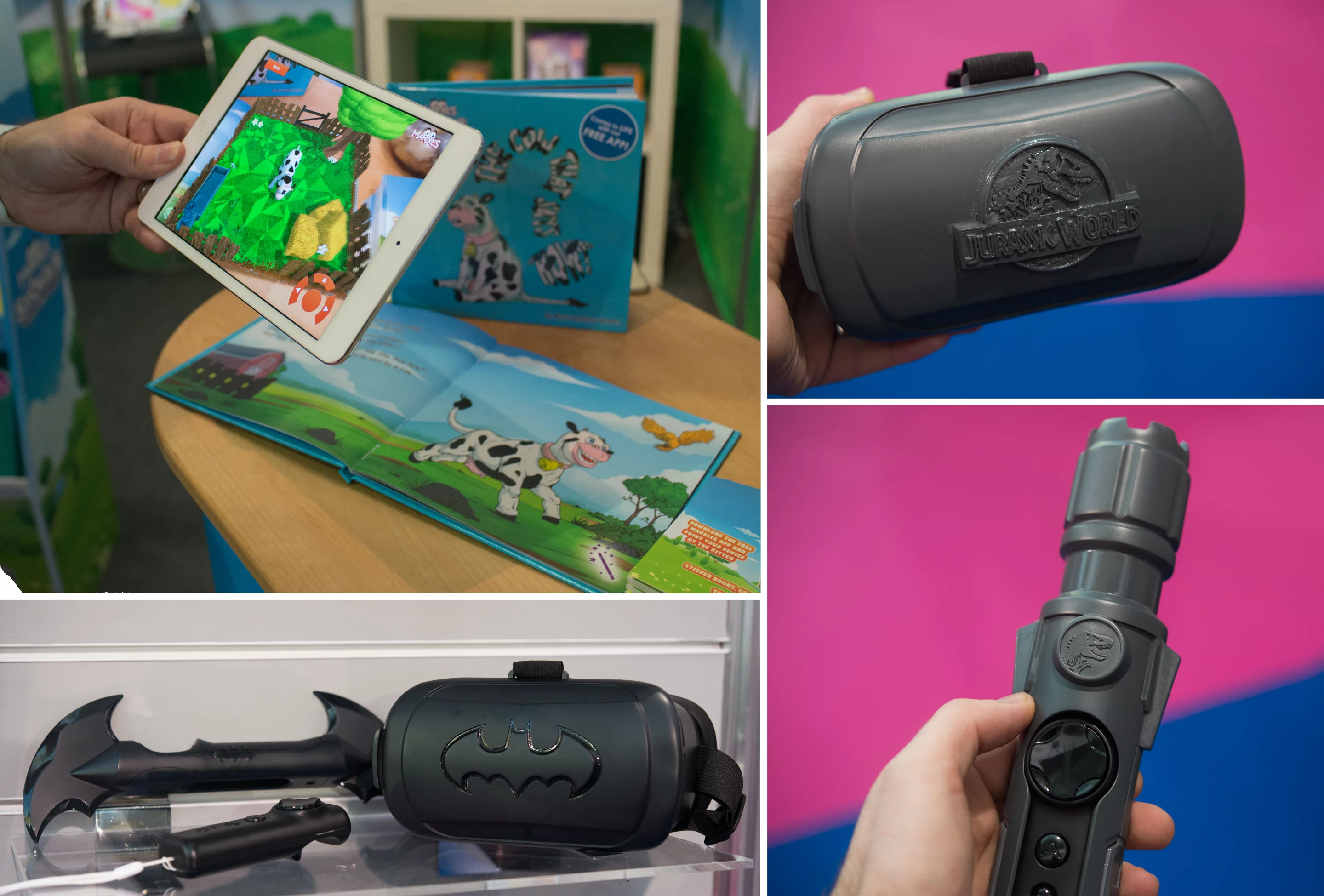 Kids get to try out the latest VR and AR trends with some of the new toys on show at London Toy Fair 2017