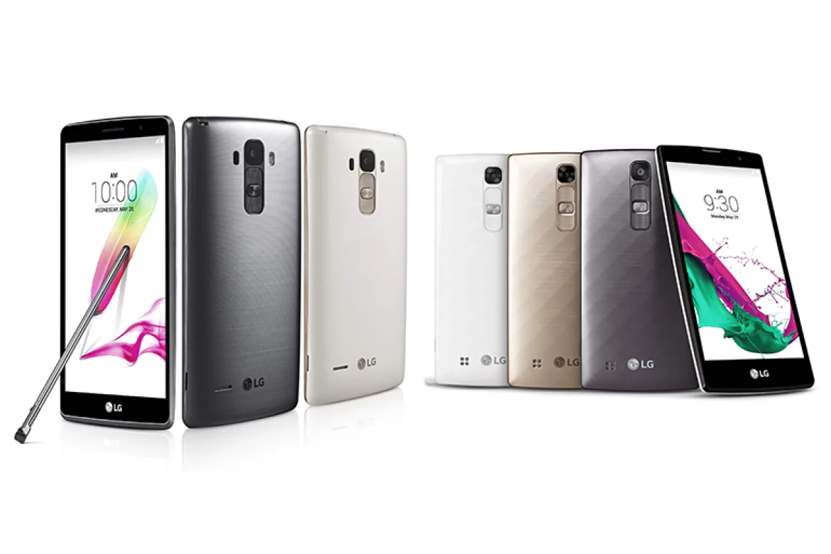 The LG G4 Stylus (left) and LG G4c (right)