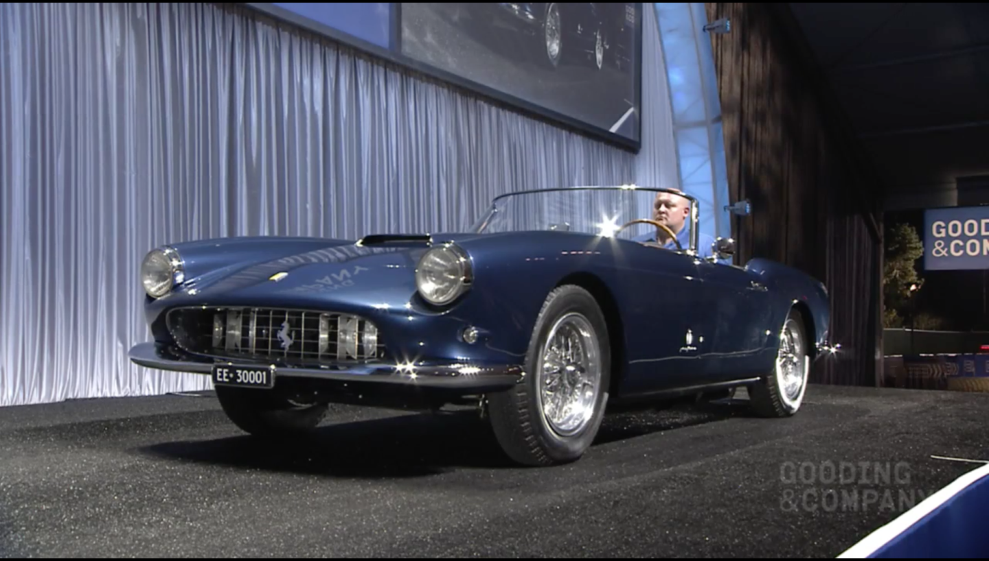 $4,840,000 | 1959 Ferrari 250 GT Series I CabrioletEstimate: $5,000,000 to $7,000,000Official Auction Description: Gooding & CoLot 036