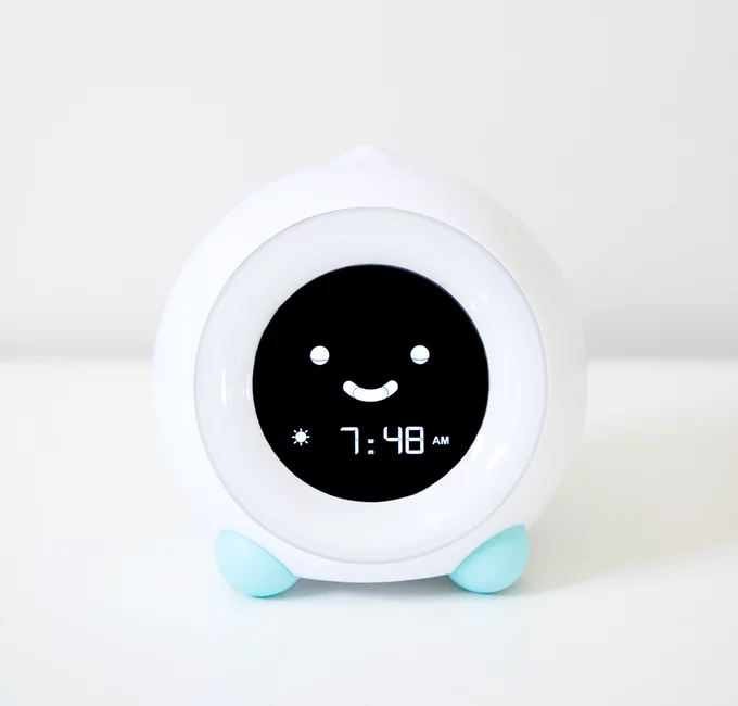 The Mella kids clock is designed to enlighten toddlers about the bliss of sleeping by using a mix of lights and facial expressions