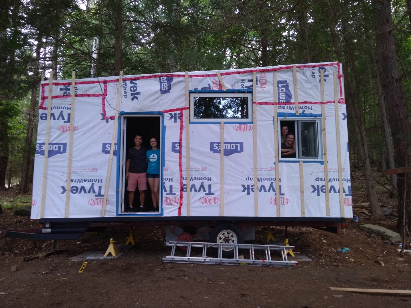 The home was built with a well-sealed structure and high quality rockwool insulation