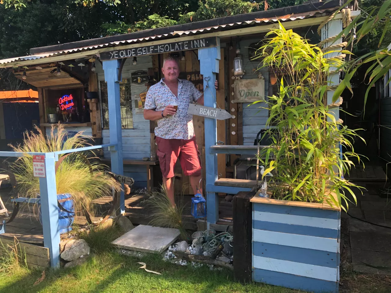 Pallet Hollywood, by Mark Killick, is a place to relax and listen to music. It even has a small hot tub and spa inside and was largely built using recycled materials. The project is a finalist in the Pub/Entertainment category